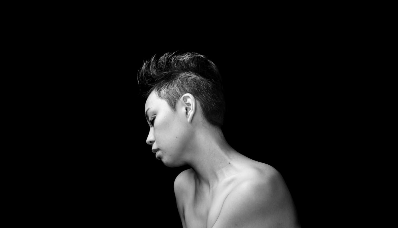 девушка, эротика, черно белые