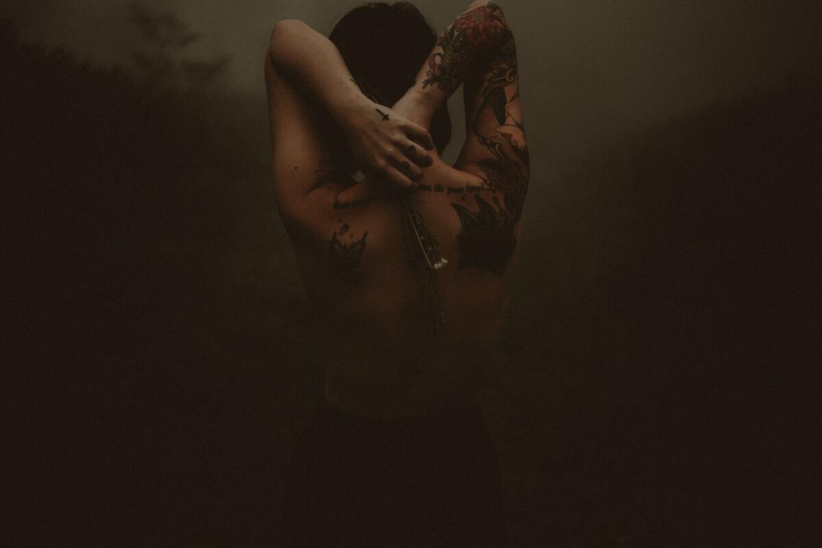 девушка, эротика, черно белые