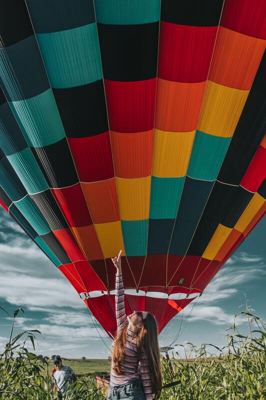 Воздушные шары, рассвет, восход
