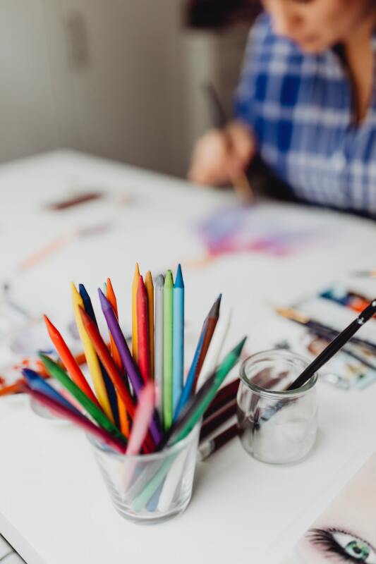 карандаши, 3д,3d, цветные карандаши, дизайн