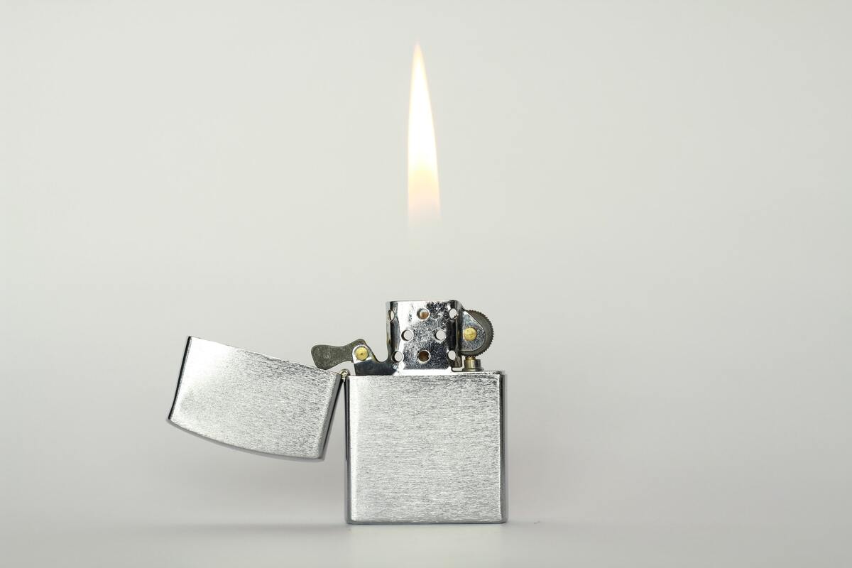 огонь, пламя, оранжевые, искра, зажигалка, черно белые