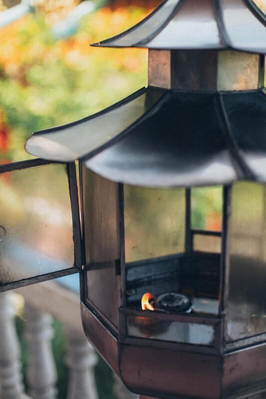 лампа, фонарь, дерево