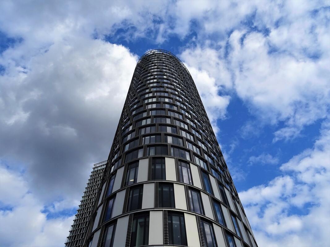 здание, сооружение, архитектура, вид снизу, небоскребы