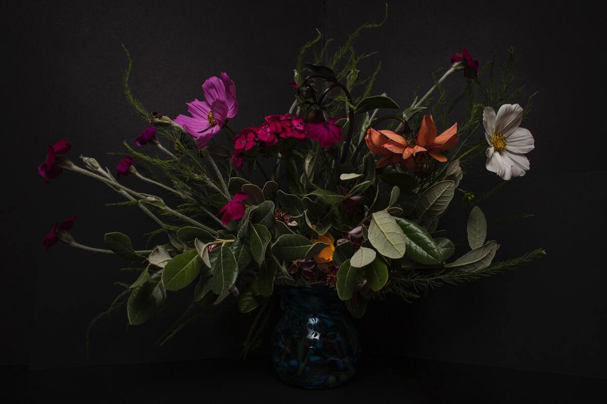 цветы, ваза, букет