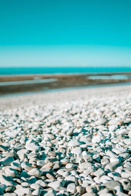 галька, булыжник, камни, берег