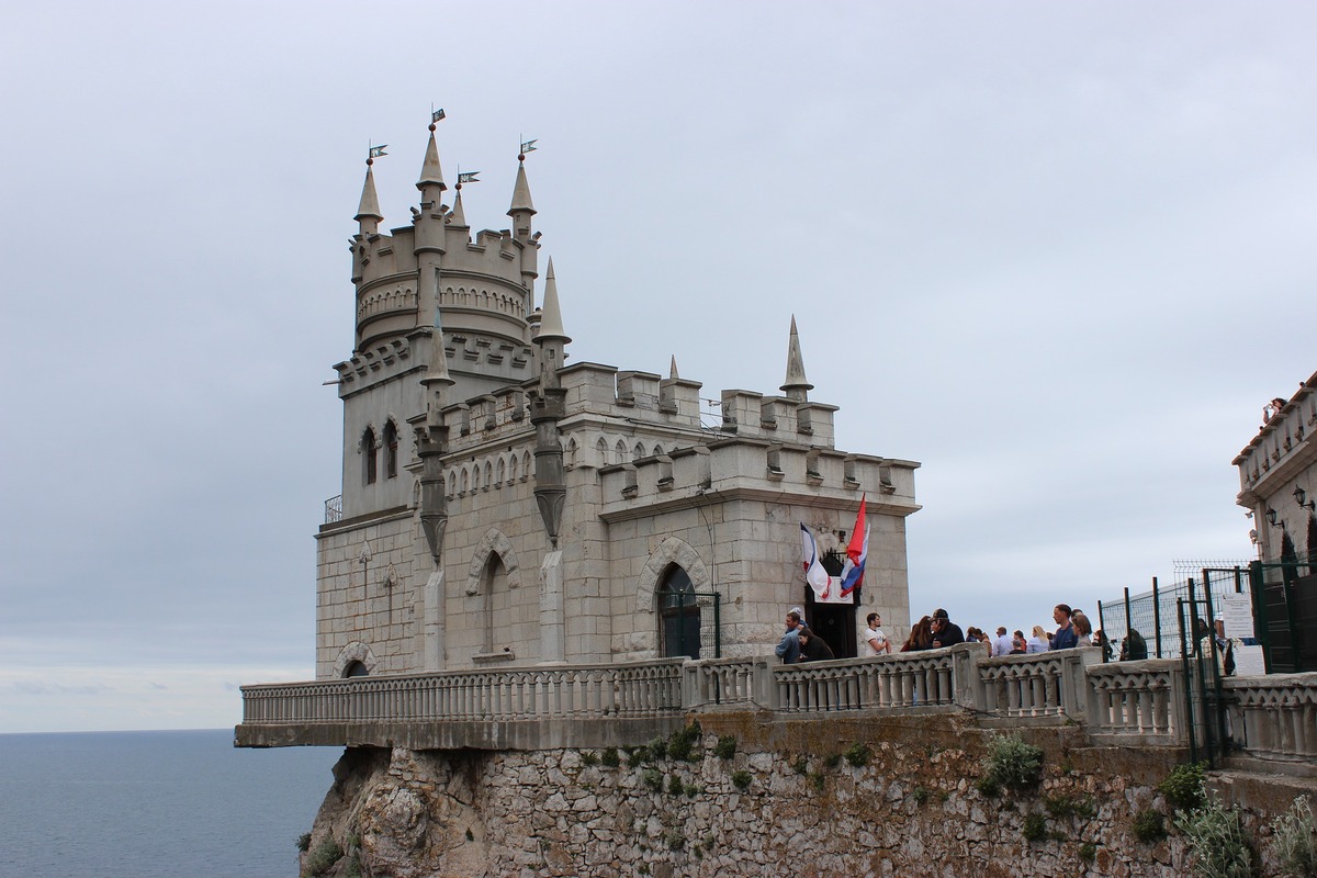 крым, здание, архитектура, кирпичная кладка, ласточкино гнездо, замок