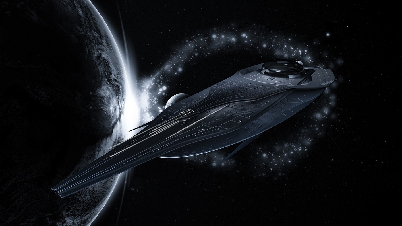 нло, космос,  планеты, Астрономия, космический корабль, черно белые