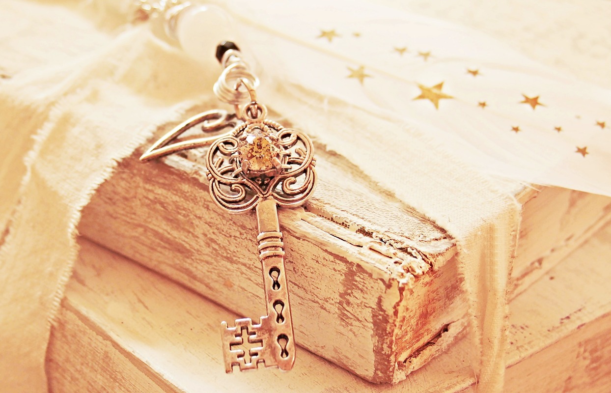 антиквариат, ключи, сердце, ретро