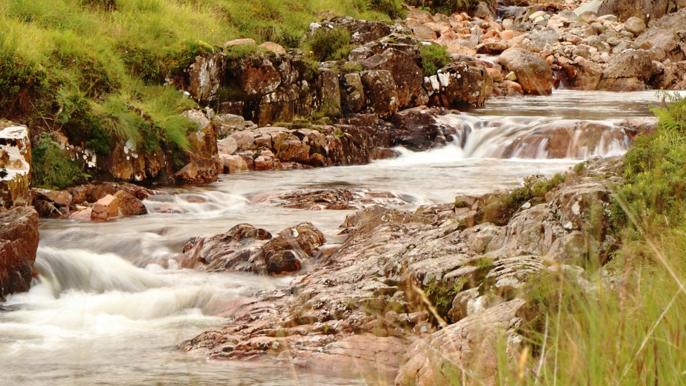 река, природа, камни,  вода, 3д, 3d, горная река