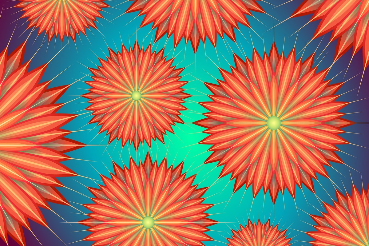 фон, цветочный фон, красные