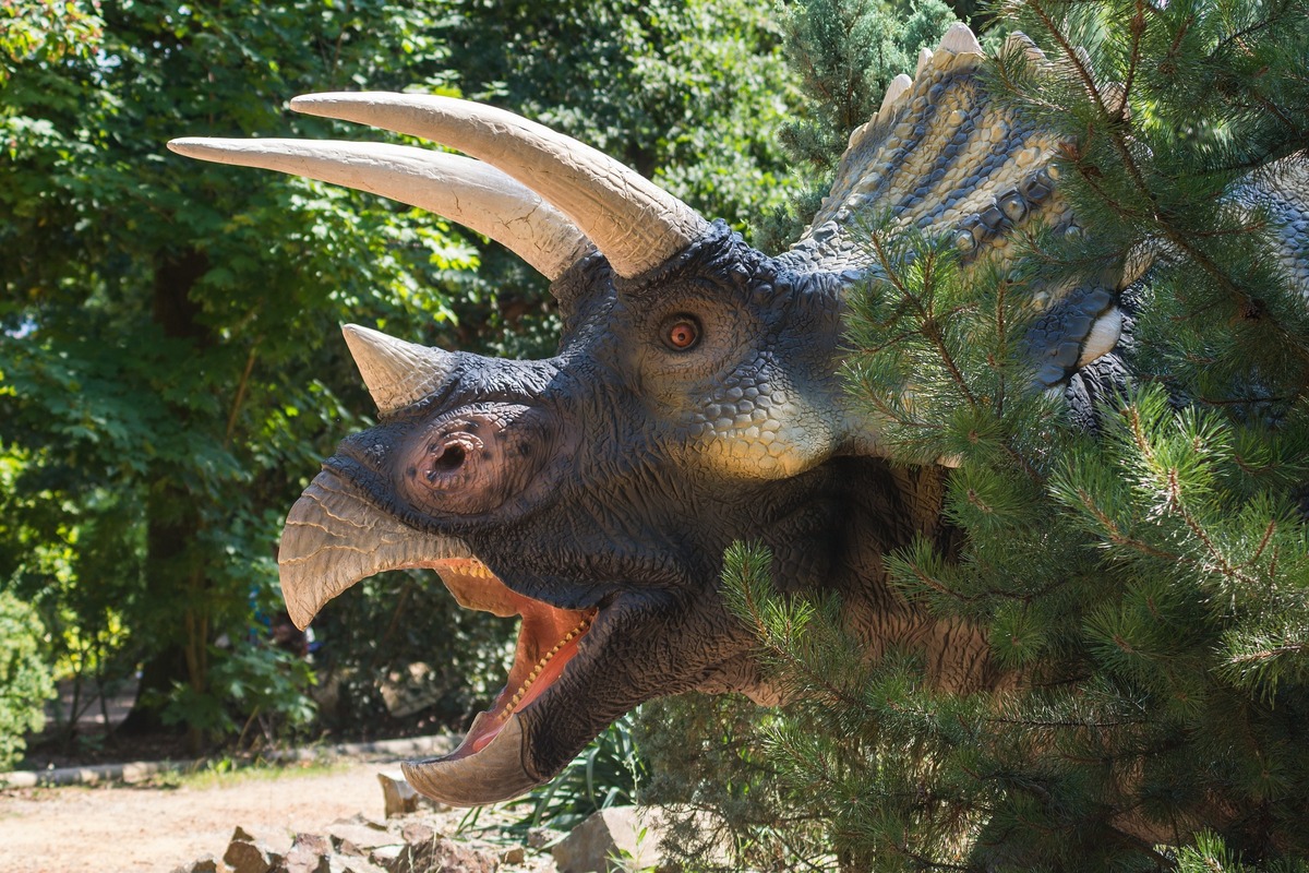 динозавр,  лес, 3д, 3d