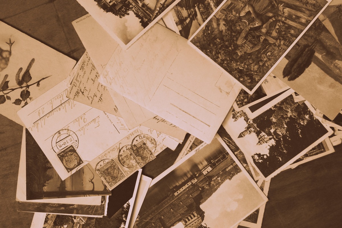 бумага, ретро, письма, фотографии, семейный альбом