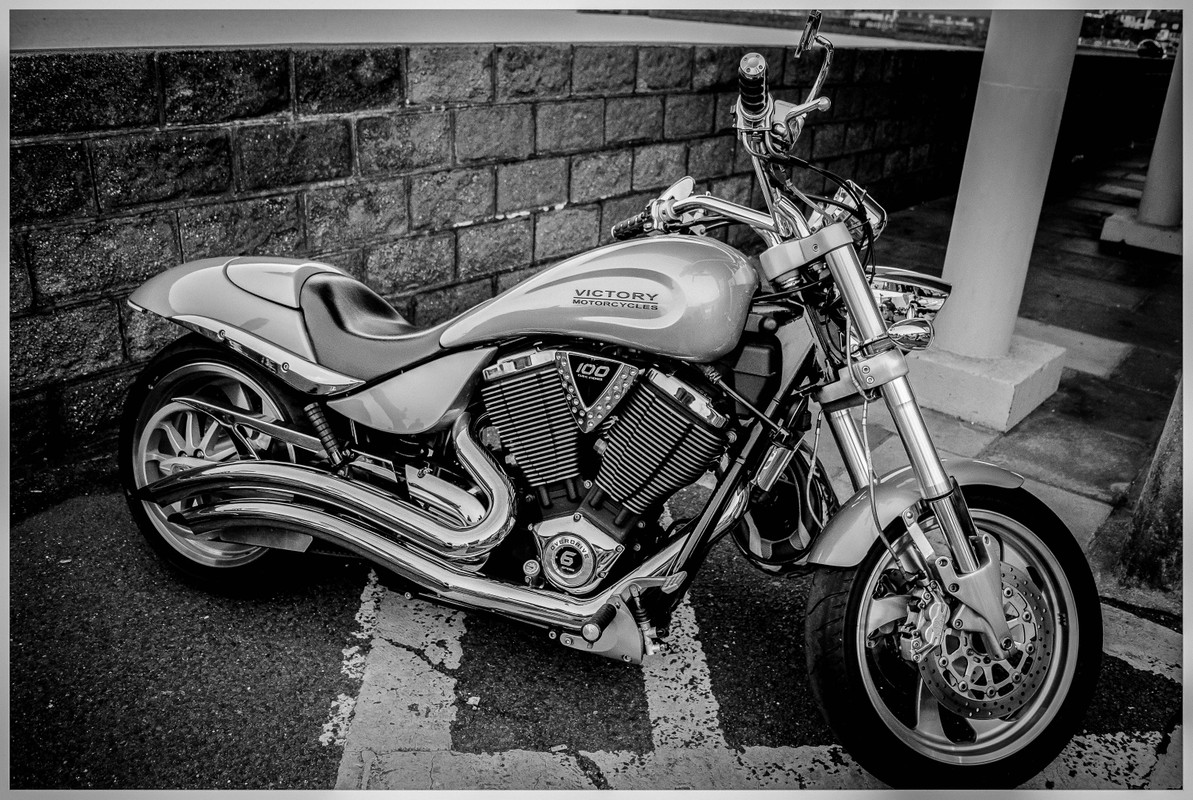 мотоцикл, байк, черно белые, 3д, 3d