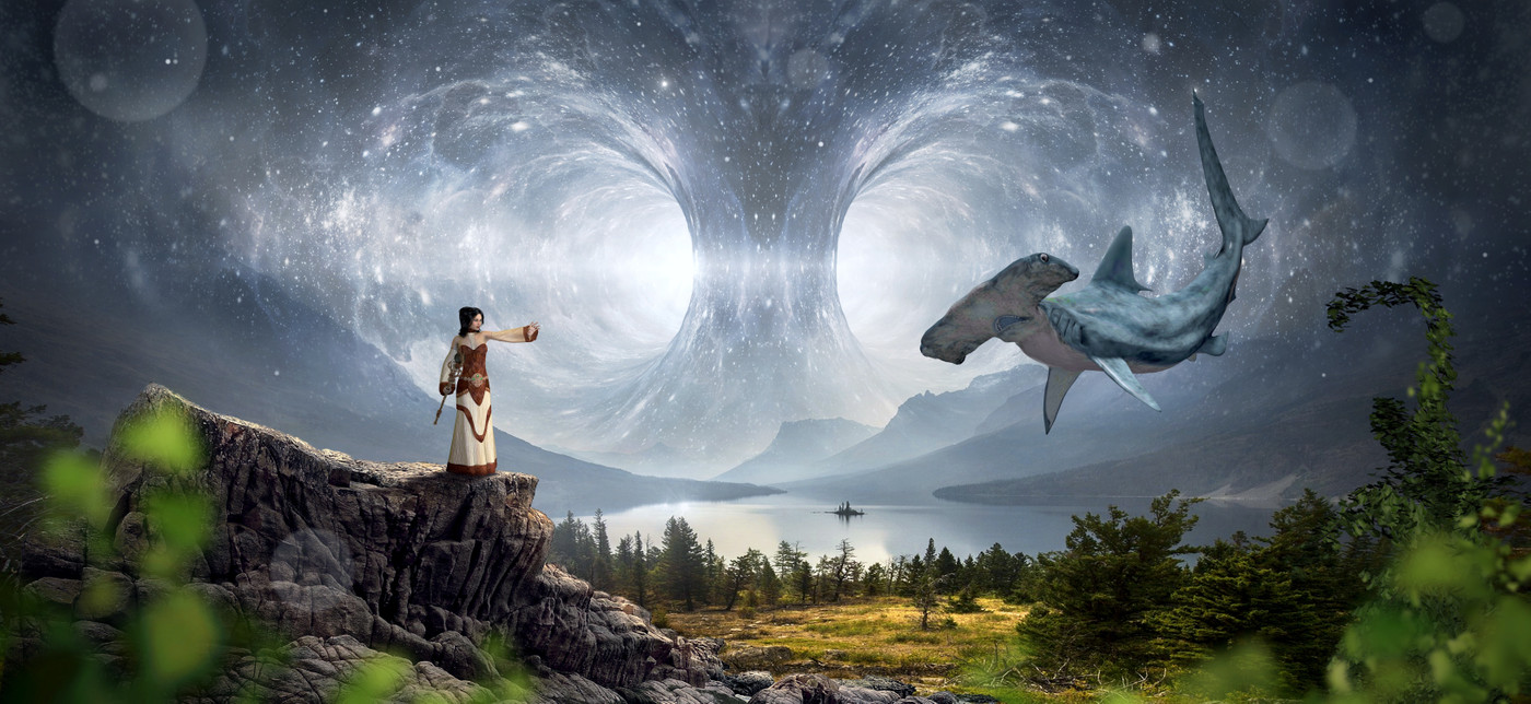 рыба, 3д, 3d, стереоскопические