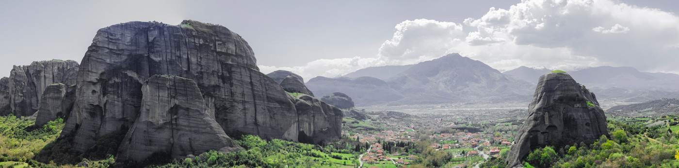 горы, скалы, облака, природа