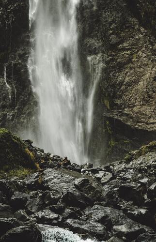 водопад, водопады, скалы, вода, горы