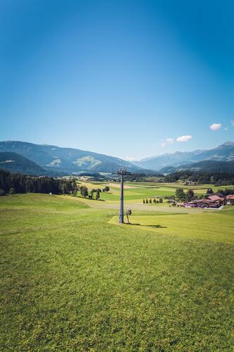 горы, Альпы, лес, ели, зеленые, луга, природа