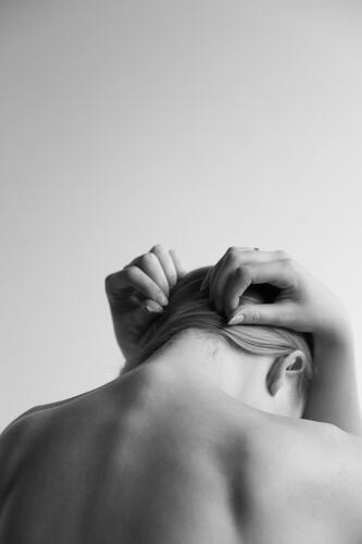 девушка, эротика, черно белые