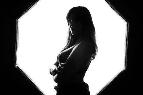 девушка, эротика, черно белые