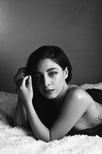 девушка, эротика, черно белые