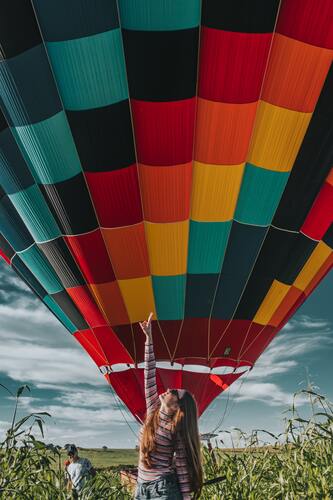 Воздушные шары, рассвет, восход