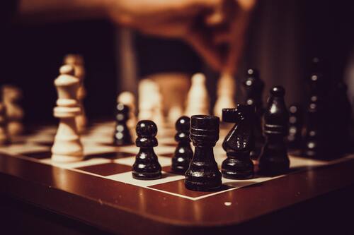 шахматы, пешки, ладья, шахматная доска, 3д, 3d