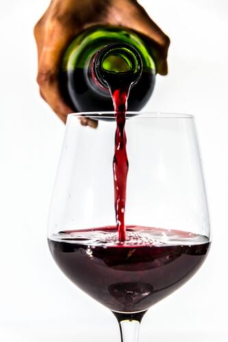 вино, алкоголь, фужеры, бутылка, бокал вина