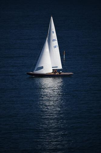 лодка, яхта, море, океан, парус