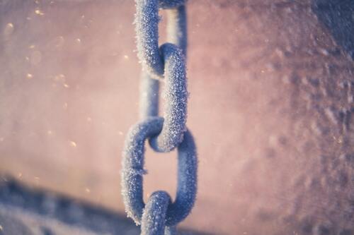 цепь, 3д, 3d, иней