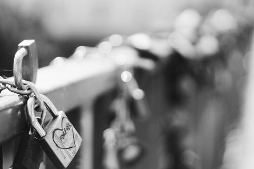 цепь,  3д, 3d, замок, мост, черно белые