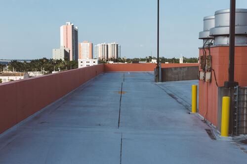 город, мегаполис, небоскребы, вид с крыши