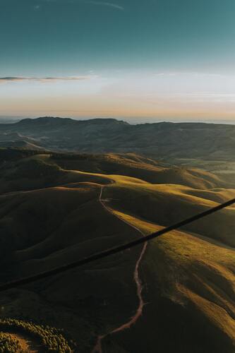 холмы,  луг, трава