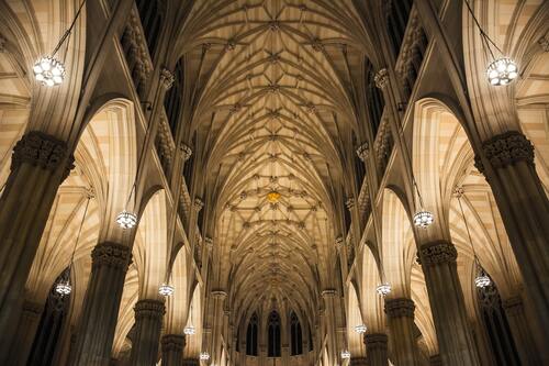 арка, аббатство, архитектура, каменная кладка, купол, колонны