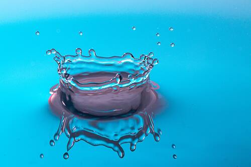 капля, отражение, вода, всплеск, 3д, 3d