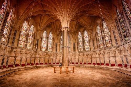 арка, аббатство, архитектура, каменная кладка, витраж, витражное окно, купол