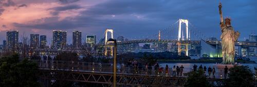 статуя, статуя свобода, архитектура, памятники, Нью-Йорк, Америка, ночной город