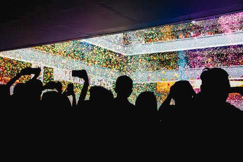 конфетти, 3д, 3d, девушки