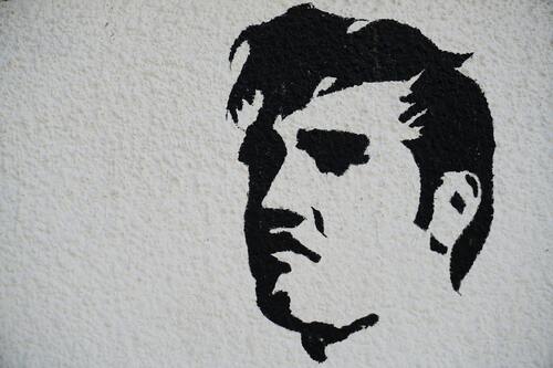 живопись, граффити, искусство, черно белые, Элвис Пресли 