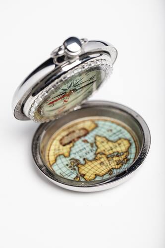 компас, карта, ретро, антиквариат 