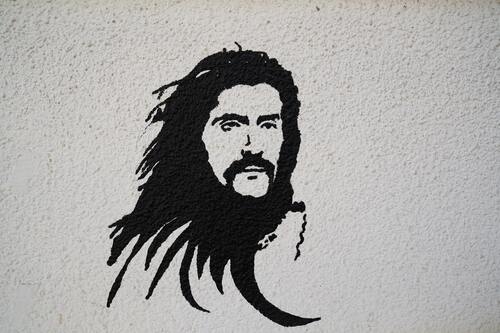 живопись, граффити, искусство, черно белые