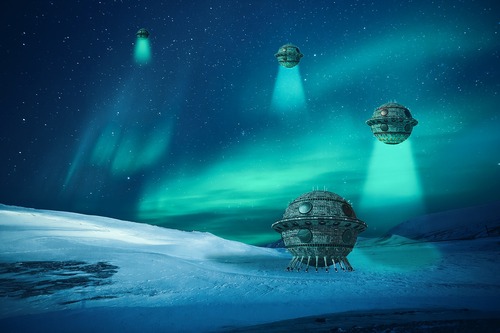 нло, космос,  планеты, Астрономия, космический корабль