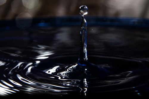 капля, отражение, вода, всплеск, 3д, 3d