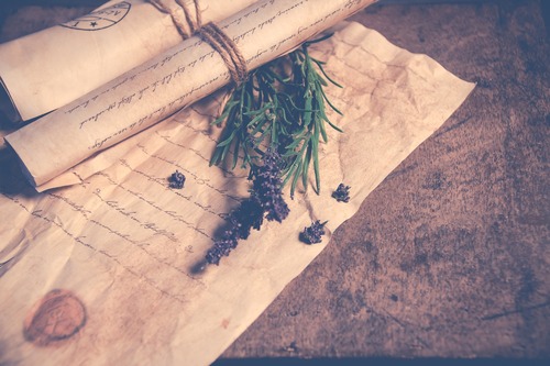 бумага, ретро, письма, пергамент