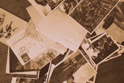 бумага, ретро, письма, фотографии, семейный альбом