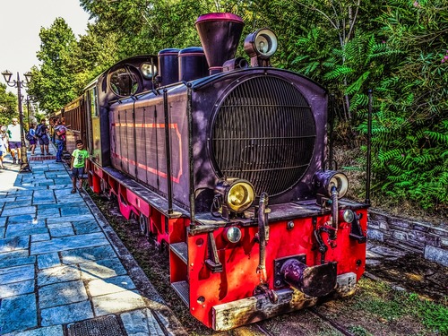 поезд, железная дорога, ретро