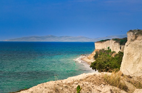 море, скалы, берег