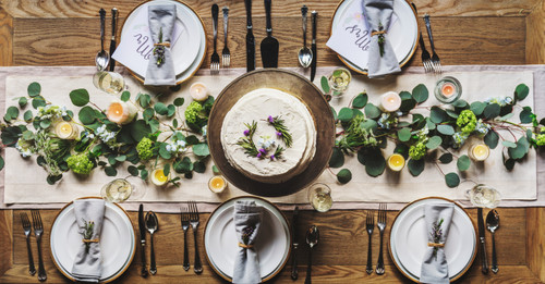 свечи, тарелка, торт