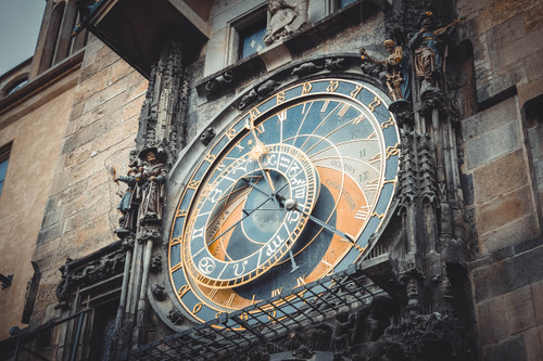 часы, мегаполис, время, стрелки