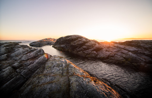 вода, камни,рассвет